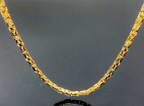 Byzantine Link Necklace (28"/57.6gr/10kt)