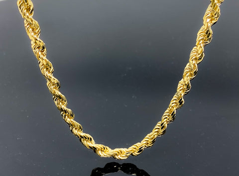 Rope Link Necklace 77.8gr (28"/77.8g/10kt)