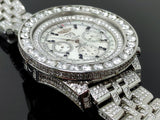 Breitling Bentley 6.75 Chronograph Men's Watch with Approx. 25 Carat of Diamonds