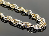 Spiral Dual-Tone Necklace (16"/16.5gr/18kt)