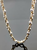 Harmony Dual-Tone Necklace (14kt Gold, 47.2gr, 18-inch) 