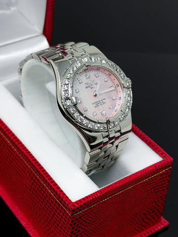 Breitling Starliner A71340 Pink MOP Diamond-Encrusted Ladies' Watch