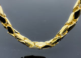 Intertwined Fancy Link Necklace (26"/102gr/10kt)