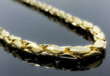Intertwined Fancy Link Necklace (26"/102gr/10kt)