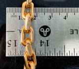Hermès Style Rose Gold Link Necklace (28"/161.9g/10kt)
