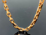 Hermès Style Rose Gold Link Necklace (28"/161.9g/10kt)
