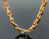 Hermès Style Rose Gold Link Necklace (28"/161.9g/10kt)