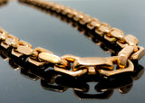 Hermès Style Rose Gold Link Necklace (28"/161.9g/10kt)