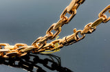 Hermès Style Rose Gold Link Necklace (28"/161.9g/10kt)