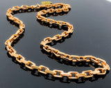Hermès Style Rose Gold Link Necklace (28"/161.9g/10kt)