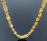 Fancy Mariner Greek Link Necklace (28"/126.4g/10kt)