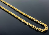 Fancy Mariner Greek Link Necklace (28"/126.4g/10kt)