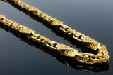 Greek Twisted Versace Style Link Necklace (30"/317.2gr/10kt)