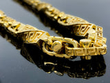 Greek Twisted Versace Style Link Necklace (30"/317.2gr/10kt)