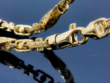 Greek Twisted Versace Style Link Necklace (30"/317.2gr/10kt)