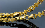 Greek Twisted Versace Style Link Necklace (30"/317.2gr/10kt)