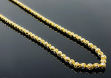 Diamond Cut Two-Tone Fancy Ball Link Necklace (28"/142.9gr/10kt)