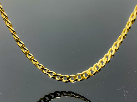 Cuban Curb Link Necklace (24"/16.2g/14kt)