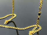 Cuban Curb Link Necklace (24"/16.2g/14kt)