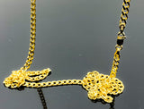 Cuban Curb Link Necklace (24"/16.2g/14kt)