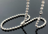 Diamond Cut Ball Link Necklace (26"/32.2gr/14kt)