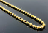 Diamond Cut Ball Link Necklace (26"/33.6gr/14kt)