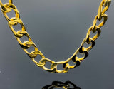 Elongated Curb Cuban Link Necklace  (28"/106.1gr/10kt)