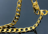 Elongated Curb Cuban Link Necklace  (28"/106.1gr/10kt)