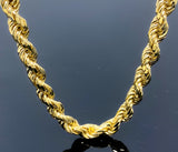 Rope Link Necklace (28"/140.3g/10kt)
