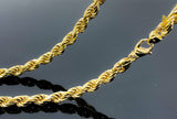 Rope Link Necklace (28"/140.3g/10kt)