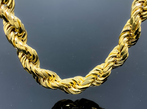 Rope Link Necklace (28"/183.6g/10kt)