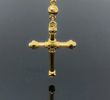 Rosary Ball Link Necklace (19"/87.1gr/10kt)