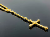 Rosary Ball Link Necklace (19"/87.1gr/10kt)