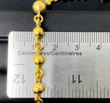 Rosary Ball Link Necklace (19"/87.1gr/10kt)
