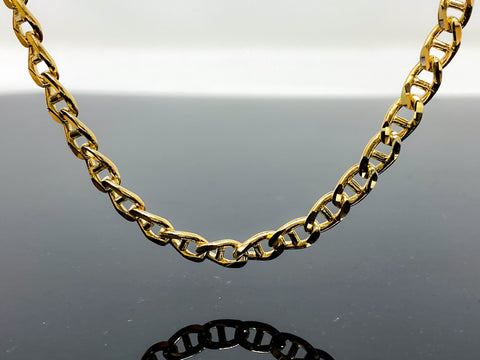 Diamond Cut Mariner Link Necklace