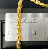Byzantine Link Necklace (28"/57.6gr/10kt)