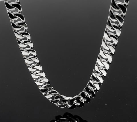 Cuban Curb Link Necklace (30"/224.8gr/14kt/WG)