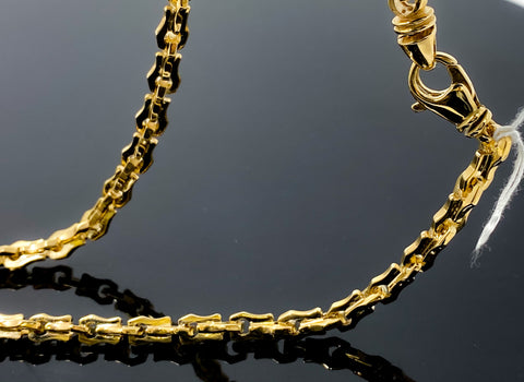 Sharp Edge Omega Link Necklace 26 94.1gr 10kt
