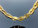 Double Anchor Link Necklace