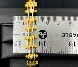 Fancy Two-Tone Bike Chain Bracelet (7.5"/43.3g/10kt)