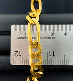 Figaro Link Bracelet (8.5"/28g/10kt