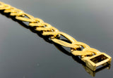 Figaro Link Bracelet (8.5"/28g/10kt