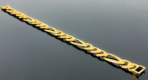 Figaro Link Bracelet (8.5"/28g/10kt