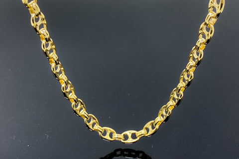 Gucci Mariner Style Link Necklace (28"/66gr/10kt)