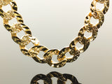 Diamond Cut Cuban Curb Link Necklace (26"/52g/10kt)