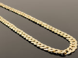 Diamond Cut Cuban Curb Link Necklace (26"/52g/10kt)