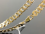 Diamond Cut Cuban Curb Link Necklace (26"/52g/10kt)