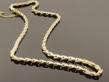 Intertwined Fancy Link Necklace (26"/98.2gr/10kt)
