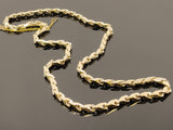 Intertwined Fancy Link Necklace (26"/98.2gr/10kt)