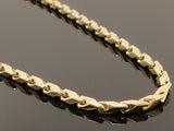 Intertwined Fancy Link Necklace (26"/98.2gr/10kt)